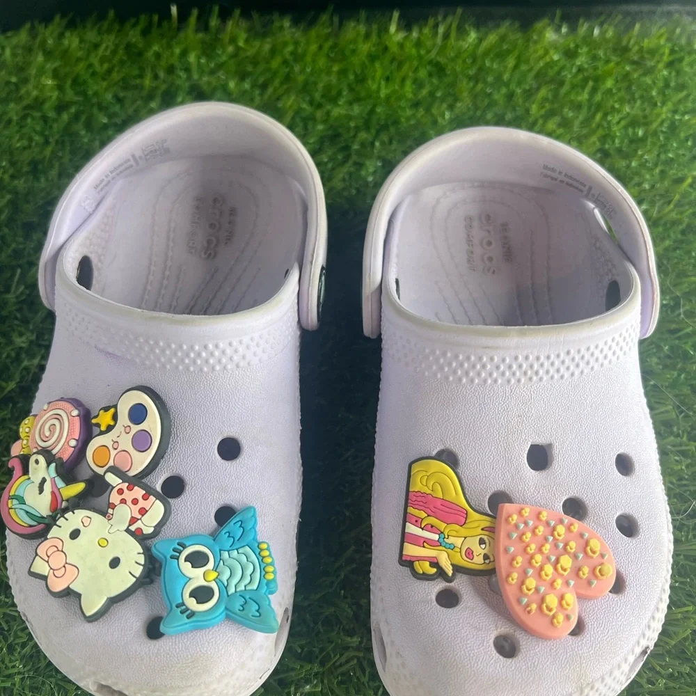 Crocs Classic Clogs Kids Size C10 10 Slip On Light Purple violet